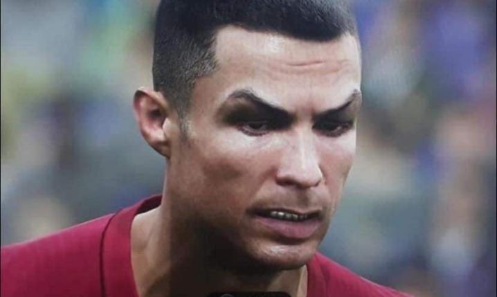GAME FACE Ronaldo w grze eFootball PES 2022!